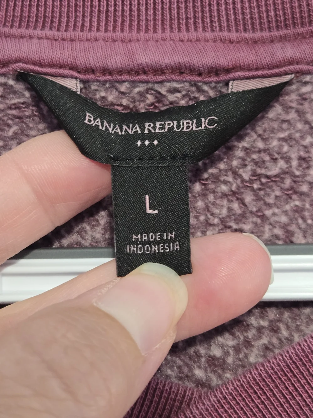 Banana Republic Burgundy Crewneck Sweatshirt Pullover Large